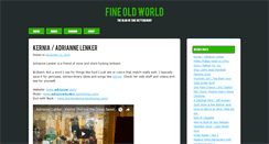 Desktop Screenshot of fineoldworld.com